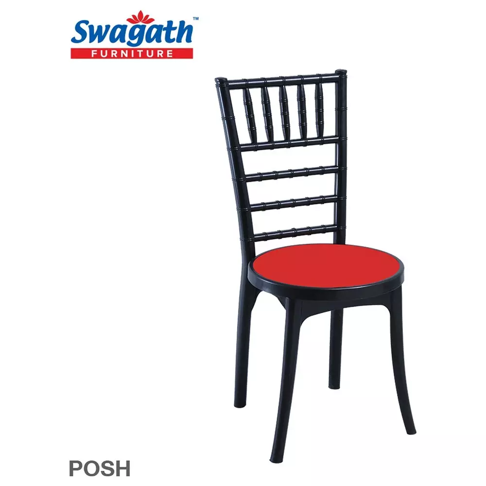 swagath-cafeteria-chair-without-arm-rest-pp-polypropylene-material-120-kg-load-capacity-pre-assembled-type-black-body-color-bright-red-seat-color-posh-bkbr-2-pack-of-2-pcs