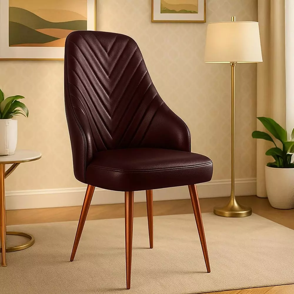 zidle-helium-solid-back-visitor-dining-accent-chair-elite-brown-velvet-with-powder-coated-metal-taper-legs