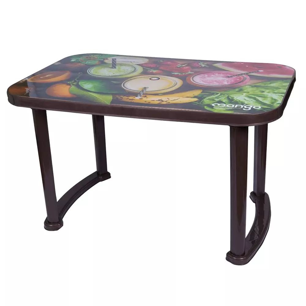 Mango Deluxe BUFFET (JUICE) Dining Table 762x1219.2x711.2 mm, Weather Brown