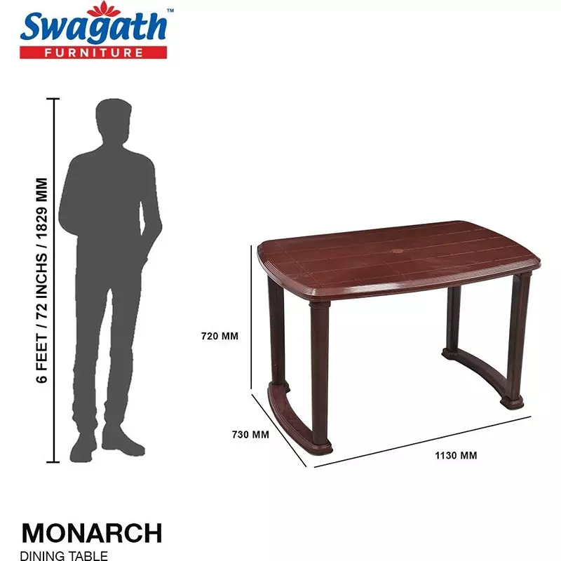 swagath-4-seater-plastic-dining-table-saddle-brown-color-for-indoor-and-outdoor-use-monarch