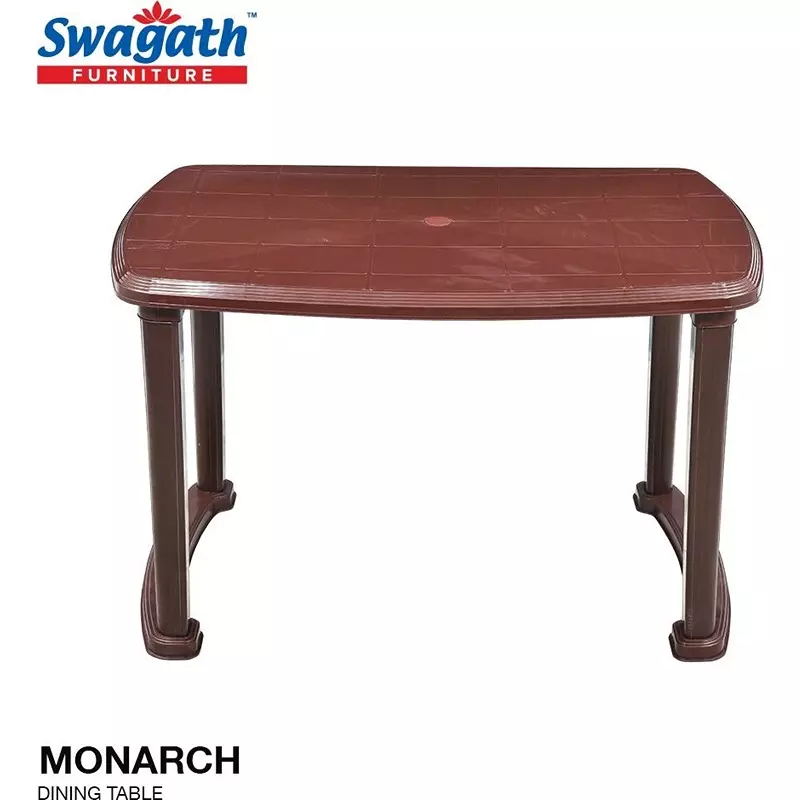 swagath-4-seater-plastic-dining-table-saddle-brown-color-for-indoor-and-outdoor-use-monarch