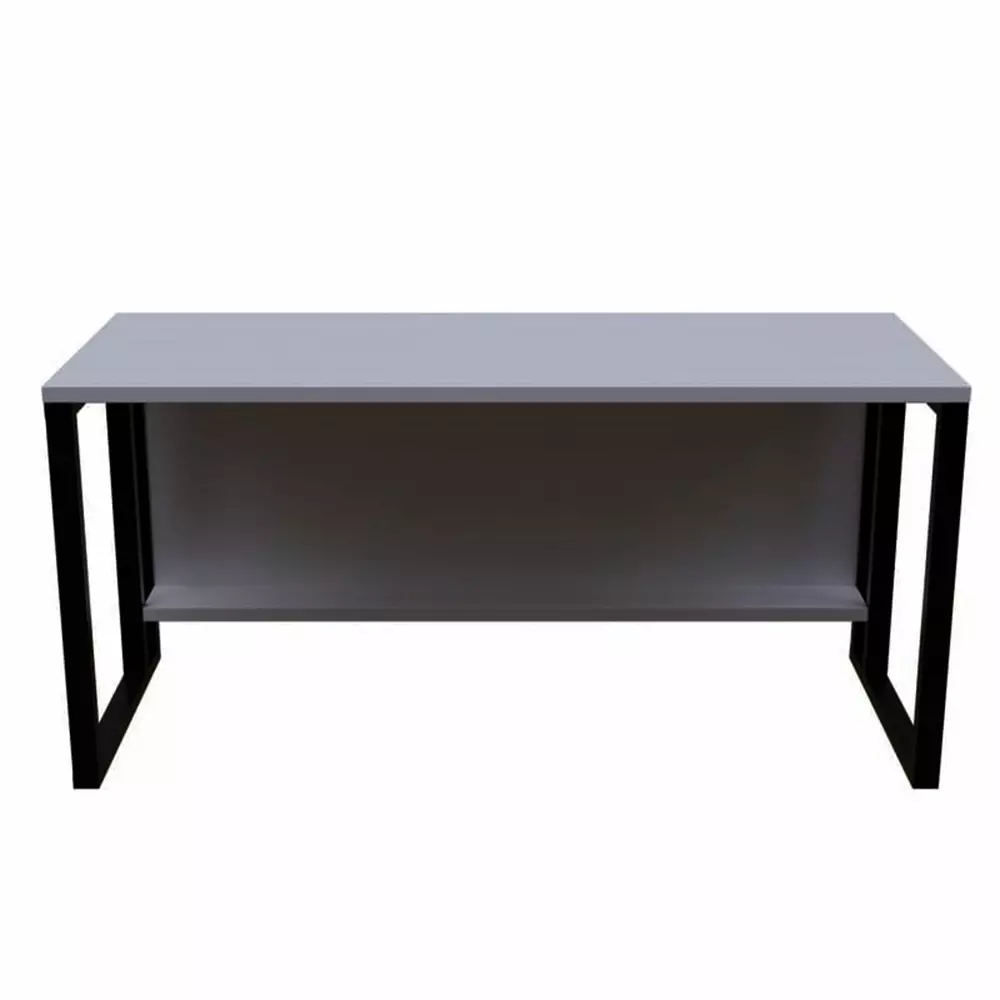 GENERIC Cosmo Computer Table with Closed Leg White Color Metal Frame and Engineered Wood Top for Home & Office, RLSR018C