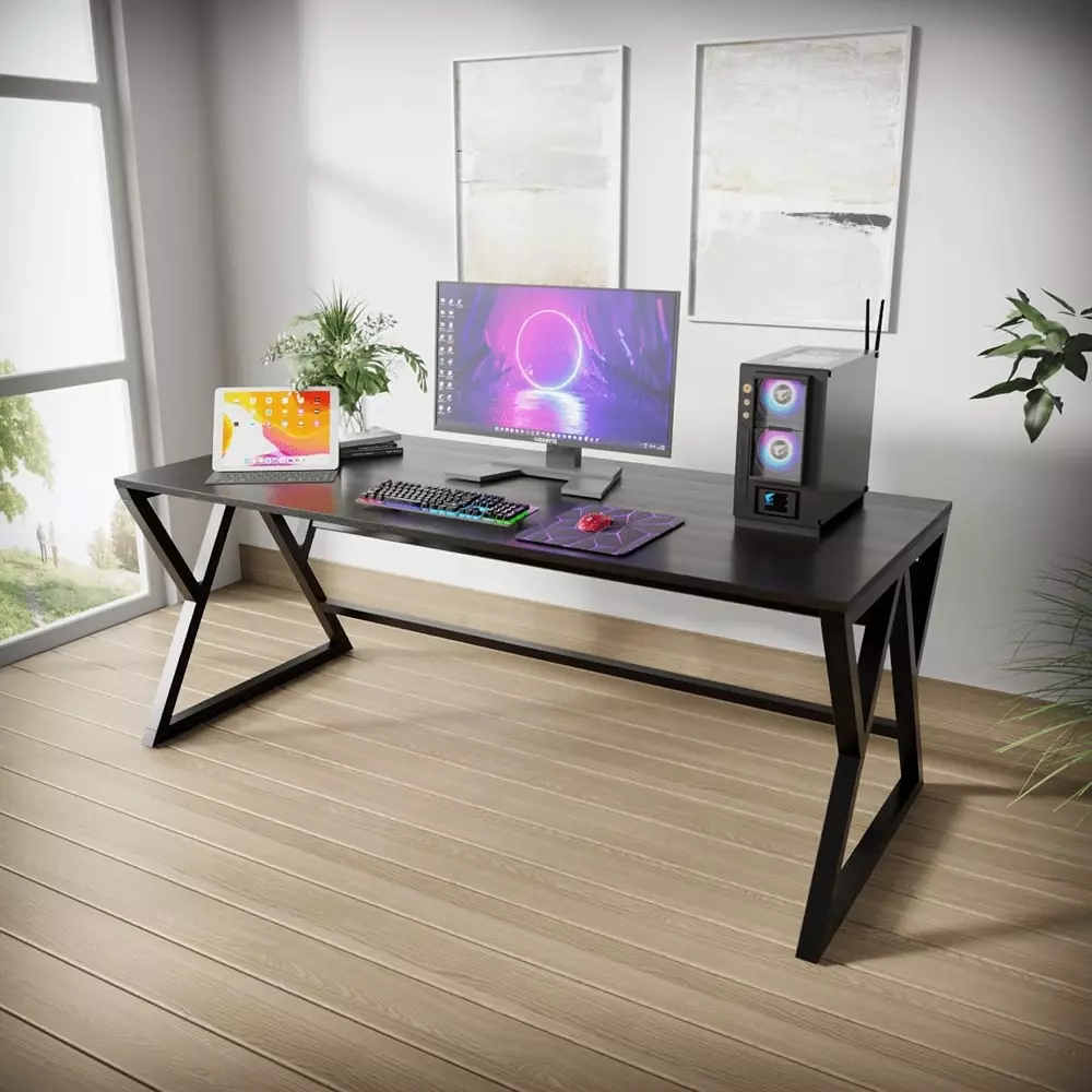 generic-daffodil-computer-table-brown-color-metal-frame-and-engineered-wood-top-for-home-office-rlst050