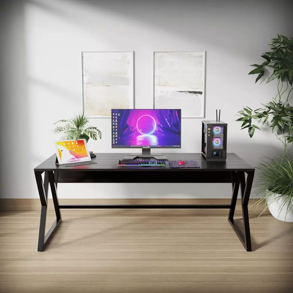 generic-daffodil-computer-table-brown-color-metal-frame-and-engineered-wood-top-for-home-office-rlst050
