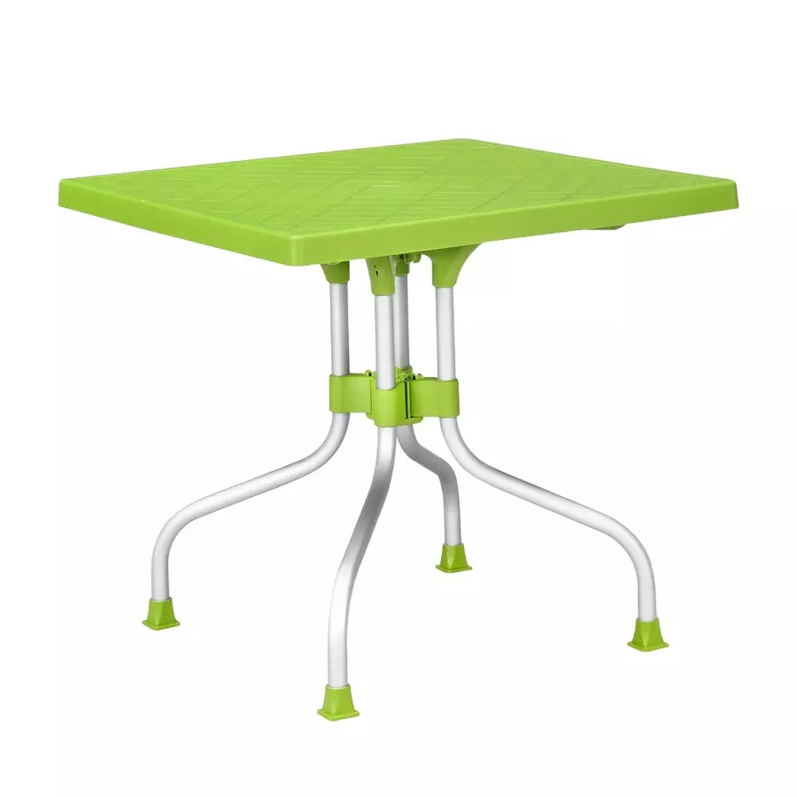 Nilkamal Orchid 4 Seater Plastic Dining Table Lush Green Color