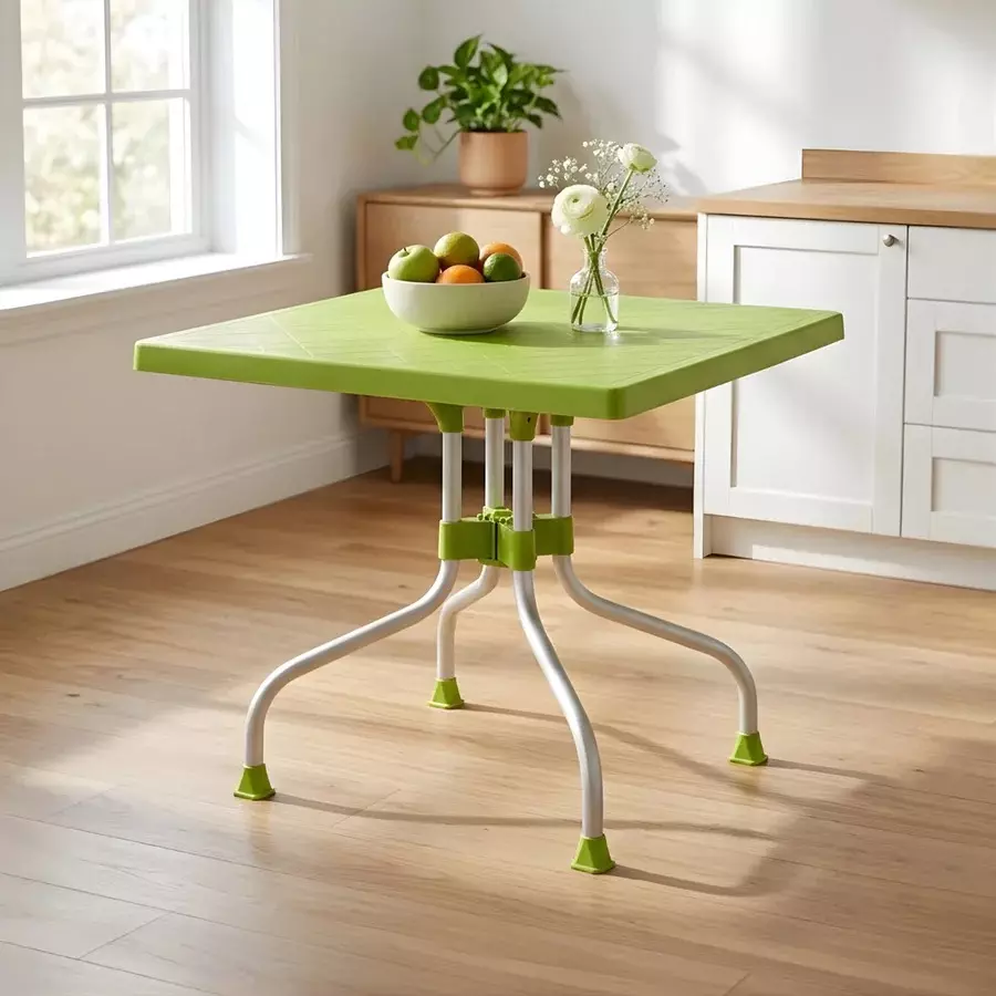 nilkamal-orchid-4-seater-plastic-dining-table-lush-green-color