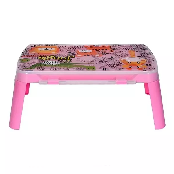 nilkamal-foldable-wizard-jungle-adventure-activity-kids-table-powder-coated-fairy-pink-polypropylene-33x51-cm-small-for-home-office-use