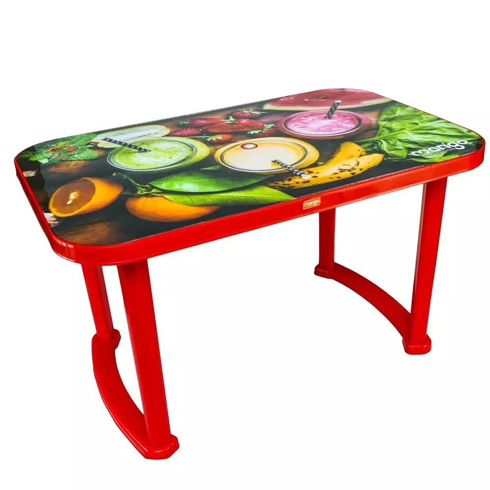 Mango Deluxe BUFFET (JUICE) Dining Table 762x1219.2x711.2 mm, Mystic Red