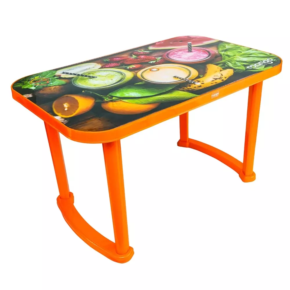 Mango Deluxe BUFFET (JUICE) Dining Table 762x1219.2x711.2 mm, Mango Orange