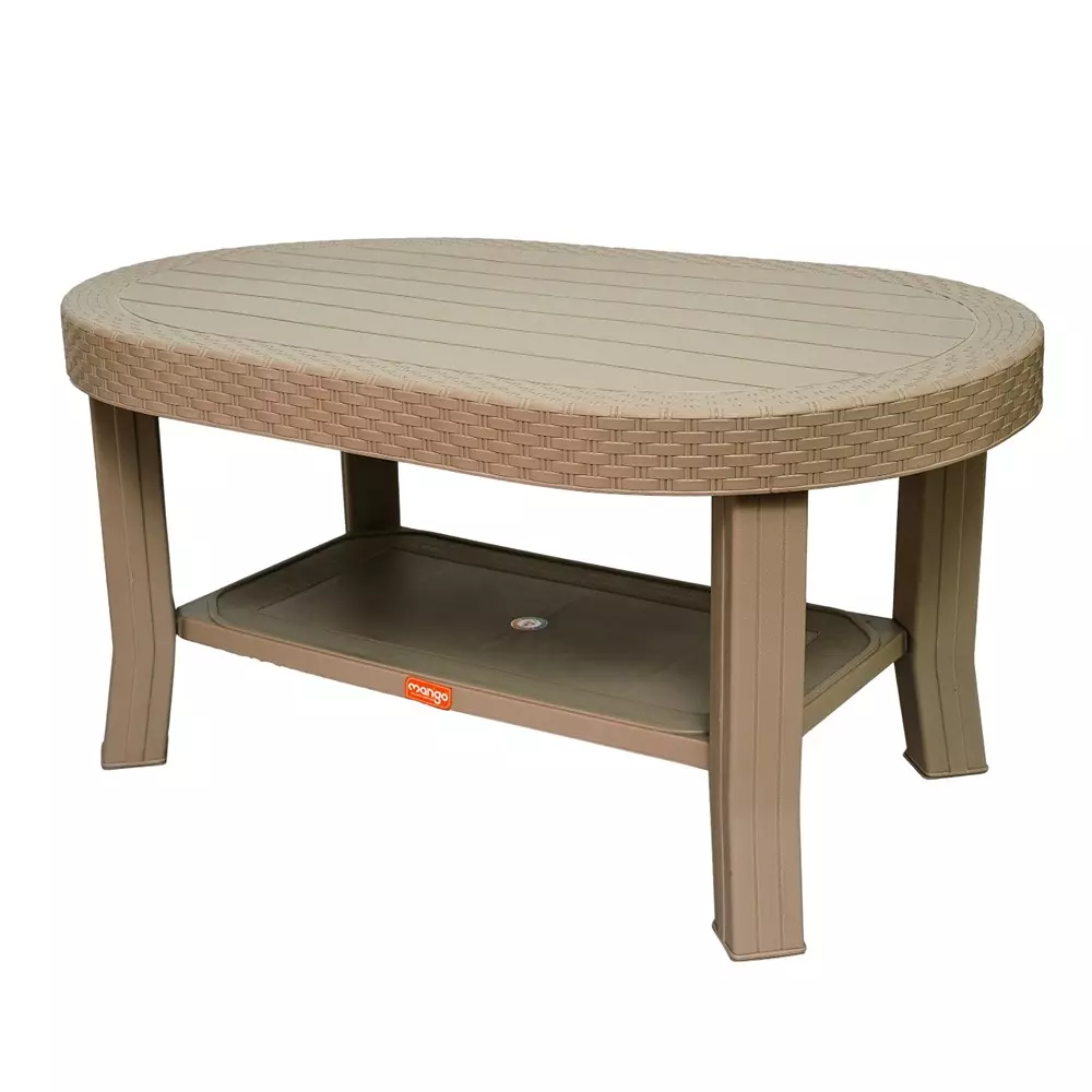 Mango SAFFRON Centre Table Polypropylene Plastic 558.8x889x431.8 mm Ash Plaza Top