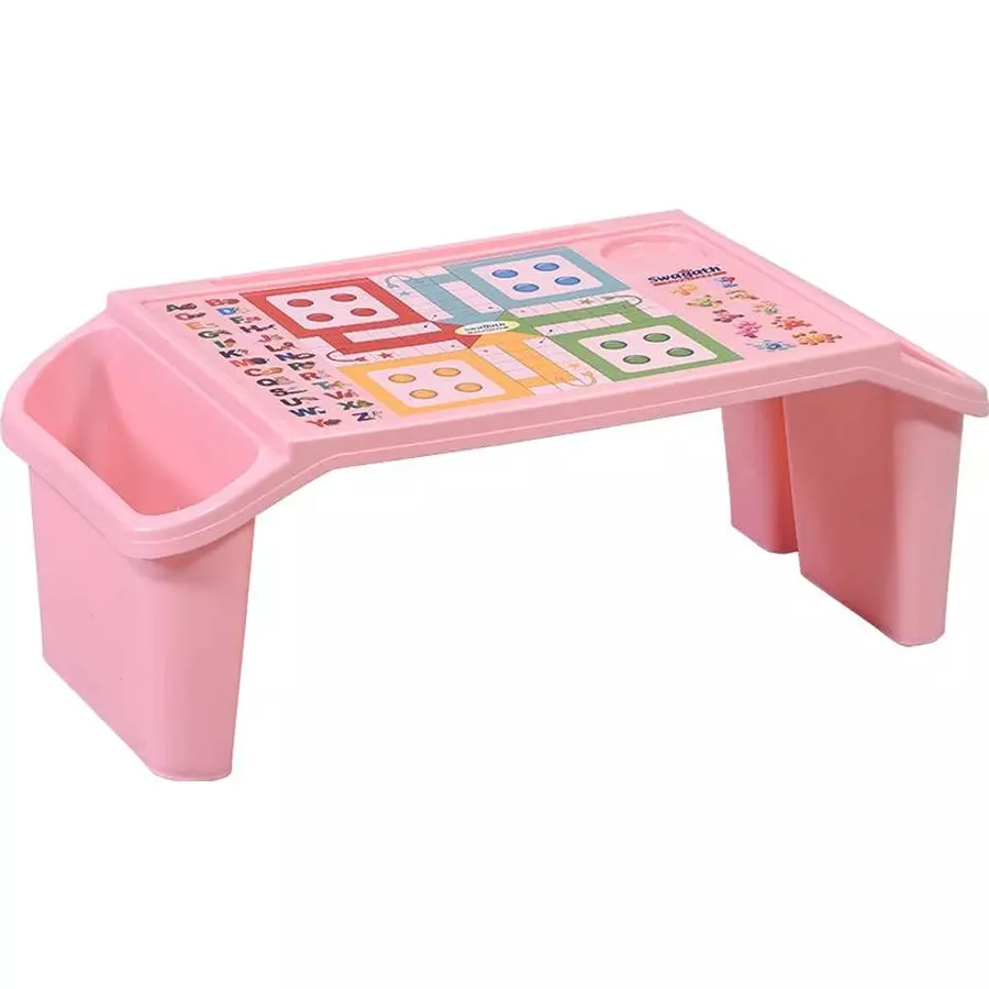 swagath-kids-activity-study-table-rectangle-shape-31x58x22-cm-plastic-pink-for-home-school-use-playdesk-pack-of-4-pcs