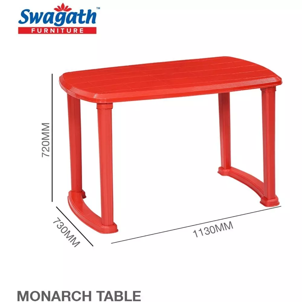 swagath-4-seater-plastic-dining-table-red-color-for-indoor-and-outdoor-use-monarch