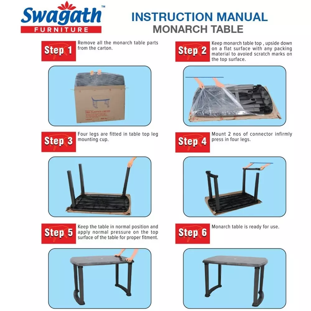 swagath-4-seater-plastic-dining-table-red-color-for-indoor-and-outdoor-use-monarch