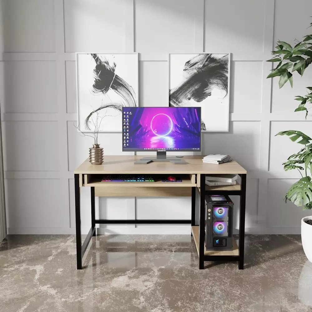 generic-carter-computer-table-with-keyboard-tray-beige-color-metal-frame-and-engineered-wood-top-for-home-office-rlst014
