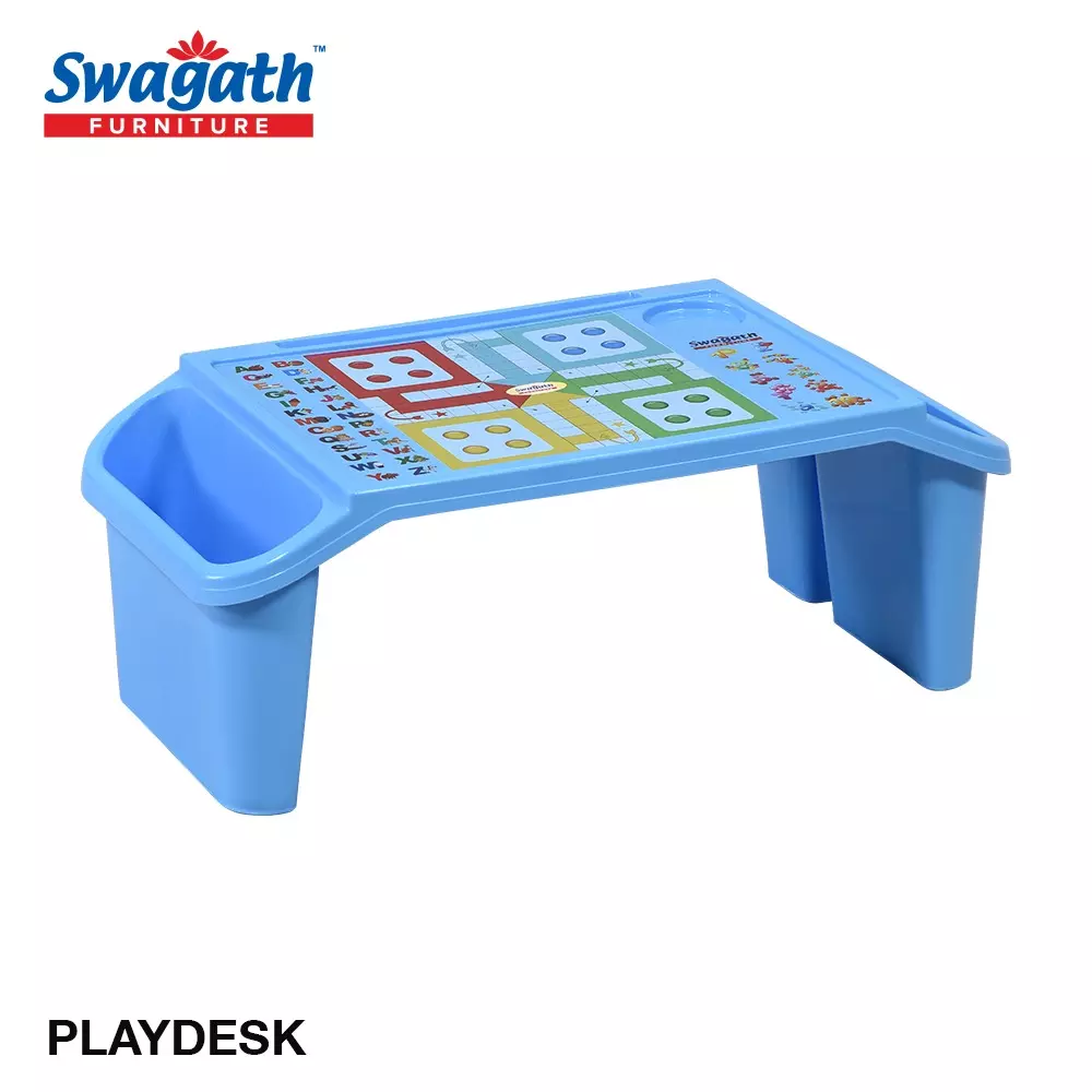 swagath-blue-plastic-activity-table-for-outdoor-cafeteria-kids-room-set-of-4