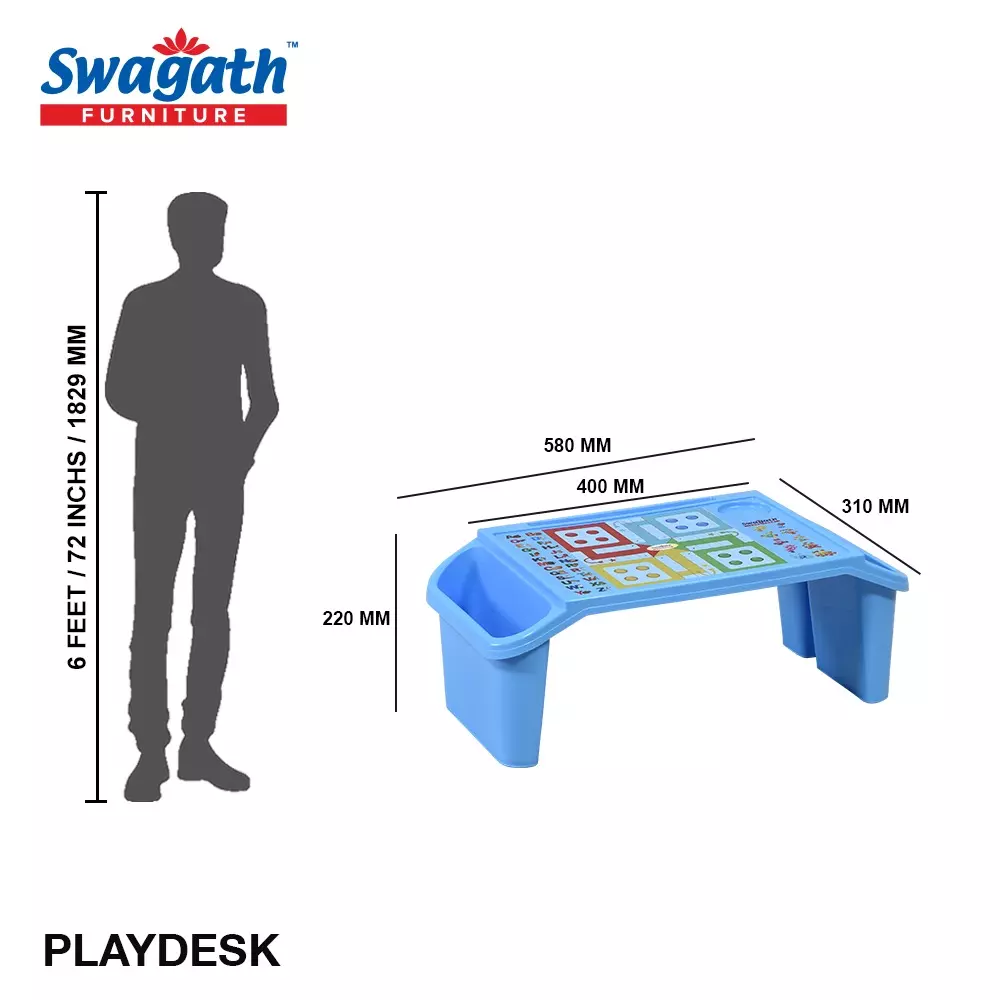 swagath-blue-plastic-activity-table-for-outdoor-cafeteria-kids-room-set-of-4