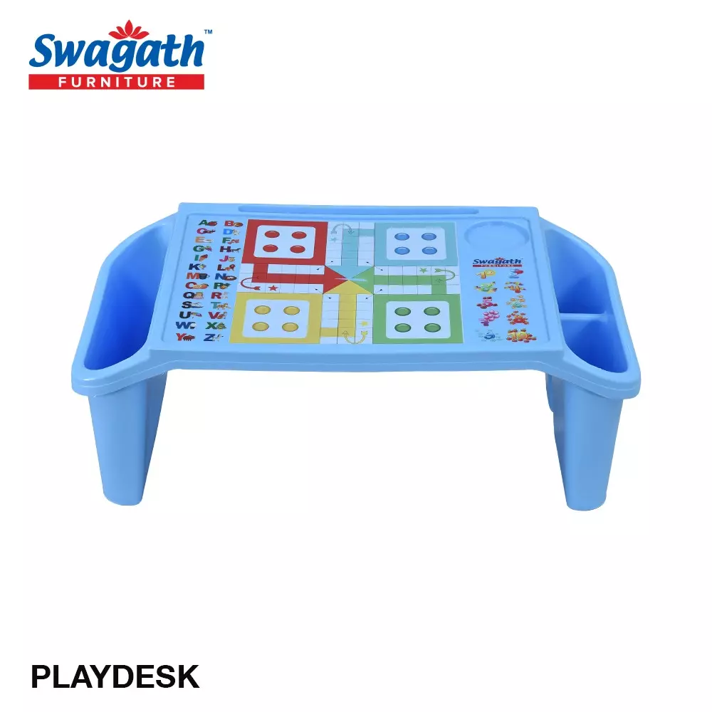 swagath-blue-plastic-activity-table-for-outdoor-cafeteria-kids-room-set-of-4