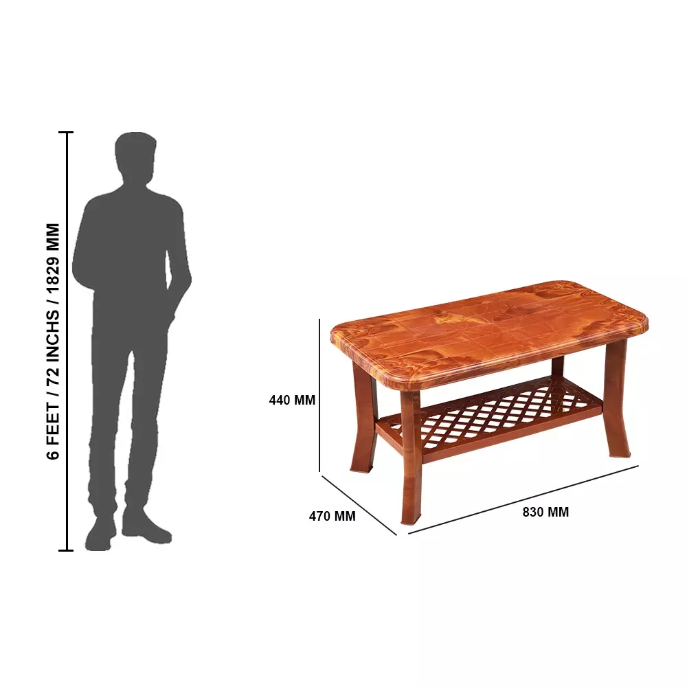 swagath-teak-wood-plastic-coffee-table-for-cafe-home-and-living-room-set-of-4