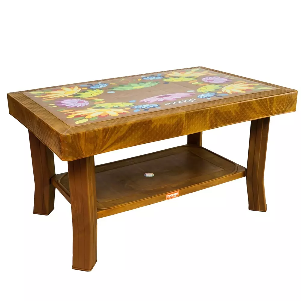 Mango Deluxe SAPPHIRE (FLORA) Dining Table 508x812.8x457.2 mm, Sandal Wood