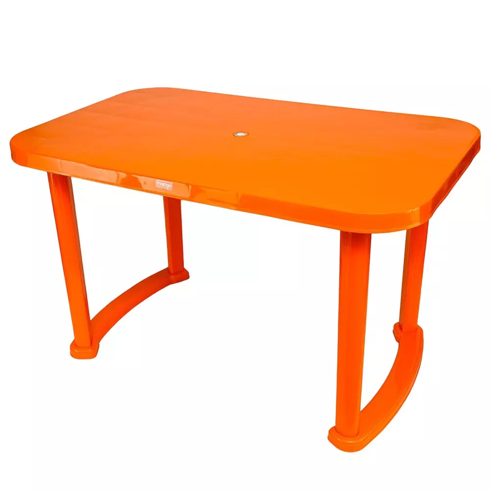 Mango BUFFET Dining Table Polypropylene Plastic 762x1219.2x711.2 mm Mango Orange