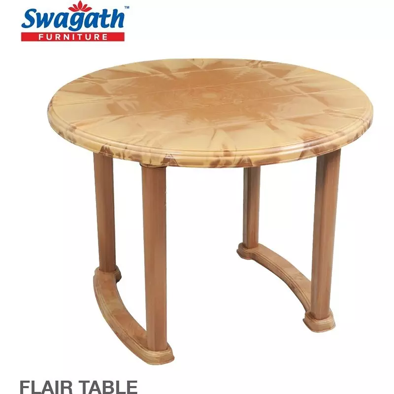 swagath-4-seater-plastic-dining-table-sandalwood-color-flair