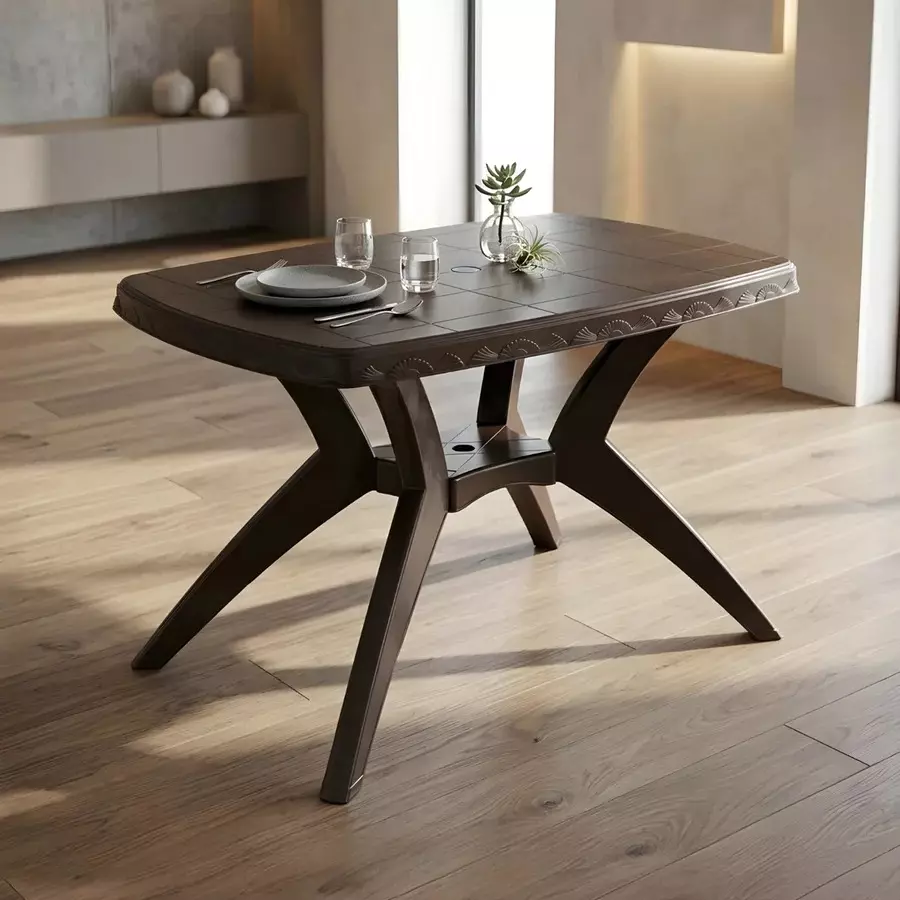 nilkamal-shahenshah-plastic-kross-legged-table-weather-brown-color