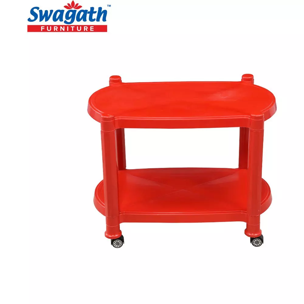 swagath-wheel-type-2-shelves-plastic-coffee-table-red-for-cafe-home-living-room-ctbl-03-br-5-pack-of-5