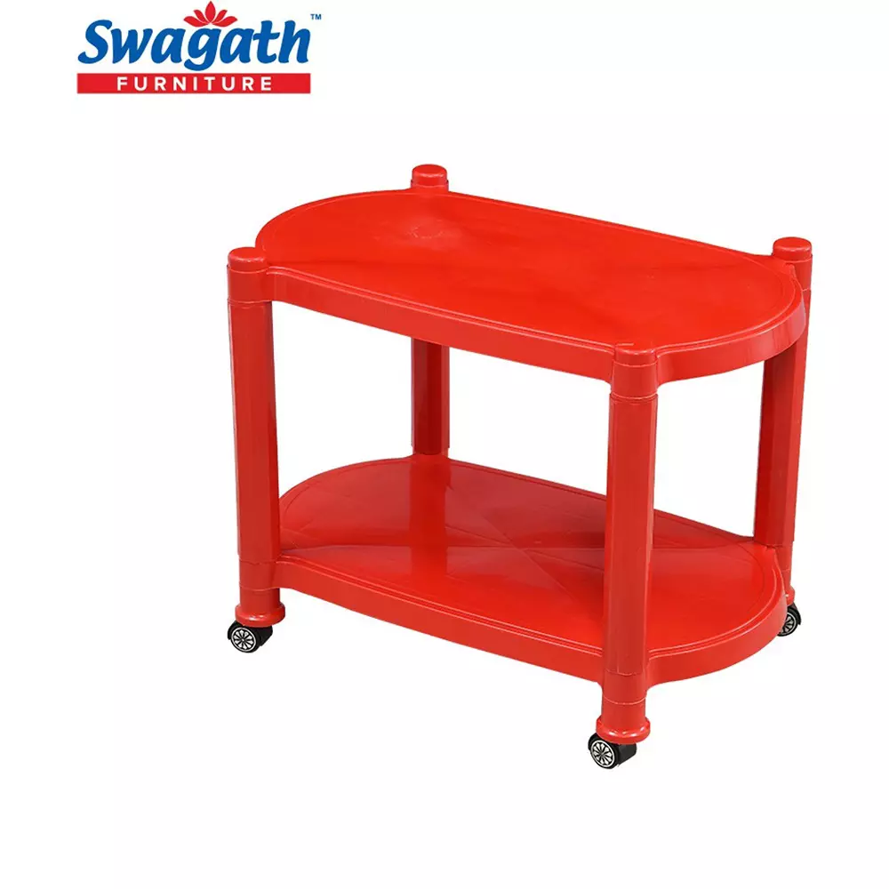 swagath-wheel-type-2-shelves-plastic-coffee-table-red-for-cafe-home-living-room-ctbl-03-br-5-pack-of-5