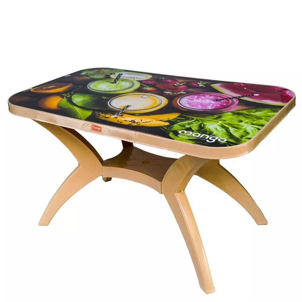 Mango Deluxe PARTY (JUICE) Dining Table 762x1219.2x711.2 mm, Marble Beige