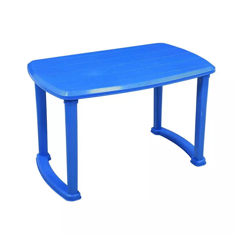 Swagath Dining Table 4 Seater Plastic Blue Color for Indoor and Outdoor use, Monarch