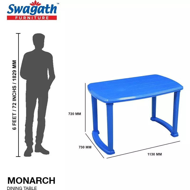 swagath-4-seater-plastic-dining-table-blue-color-for-indoor-and-outdoor-use-monarch