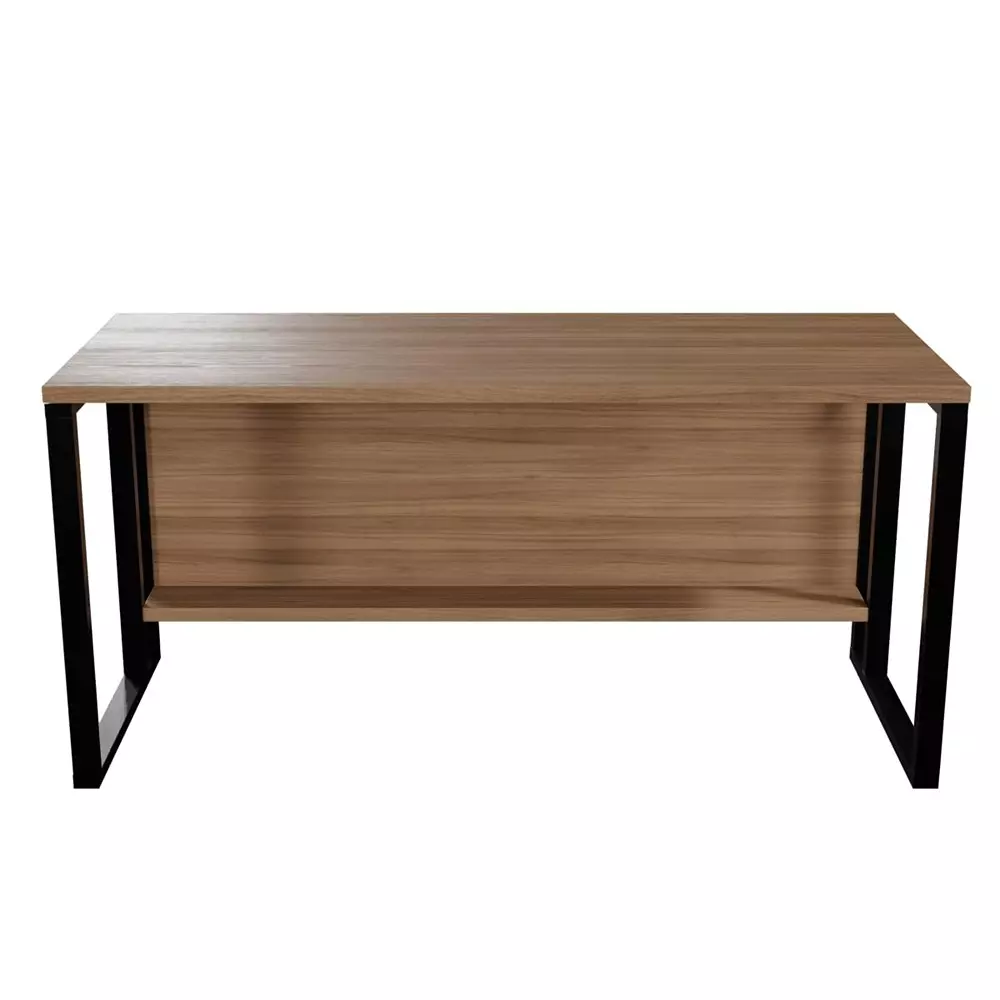 GENERIC Cosmo Computer Table with Closed Leg Beige Color Metal Frame and Engineered Wood Top for Home & Office, RLSR018A