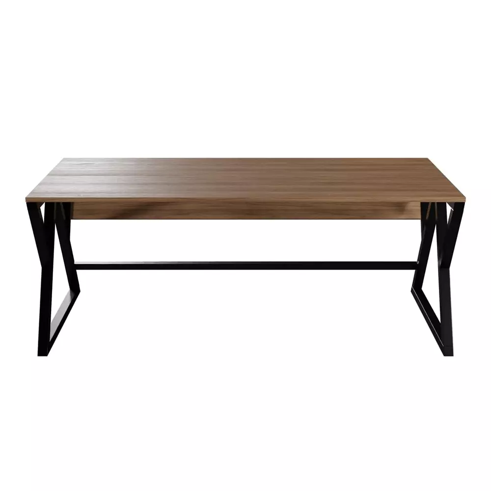 GENERIC Daffodil Computer Table Beige Color Metal Frame and Engineered Wood Top for Home & Office, RLST050