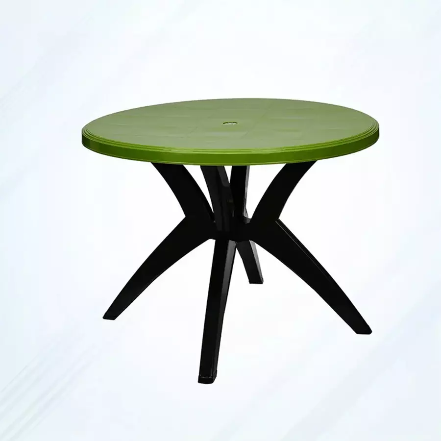 nilkamal-meridian-cross-leg-dining-table-powder-coated-green-black-plastic-100x100x73-cm-for-home-office-use