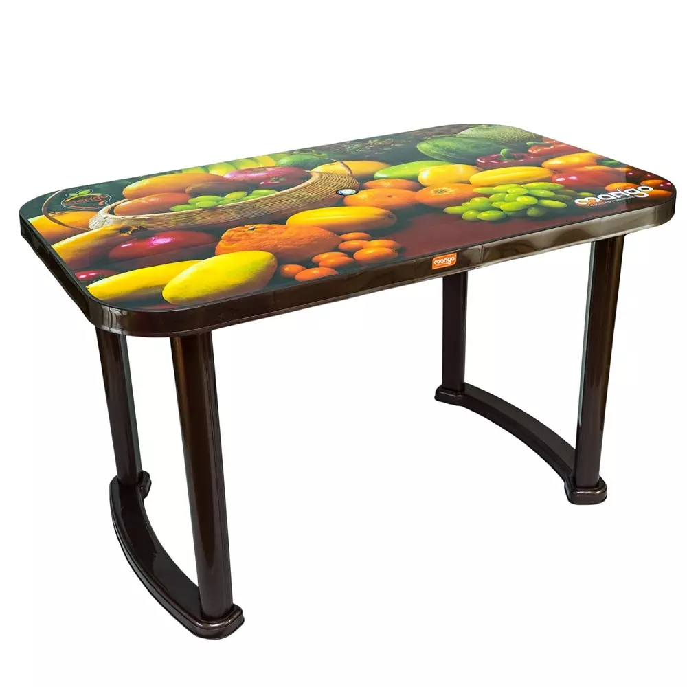 Mango Deluxe BUFFET (FRUIT) Dining Table 762x1219.2x711.2 mm, Weather Brown