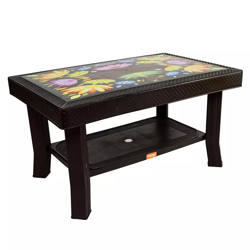 Mango Deluxe SAPPHIRE (FLORA) Dining Table 508x812.8x457.2 mm, Cherry Black