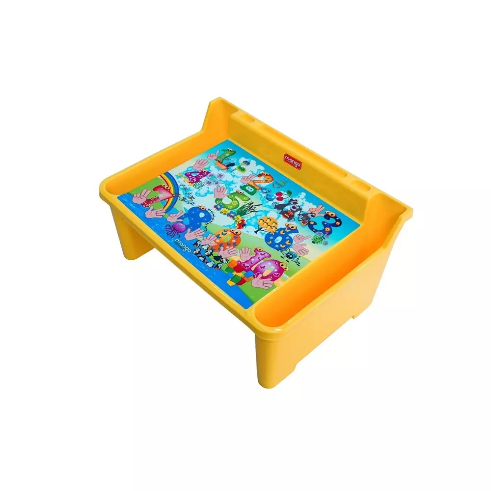 Mango KINDER Centre Table Polypropylene Plastic 967.74x1386.84x711.2 cm Mango Yellow Numbers