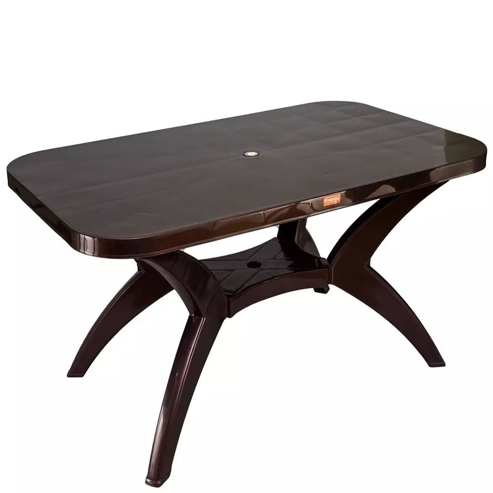 Mango PARTY Dining Table Polypropylene Plastic 762x1219.2x711.2 mm Weather Brown