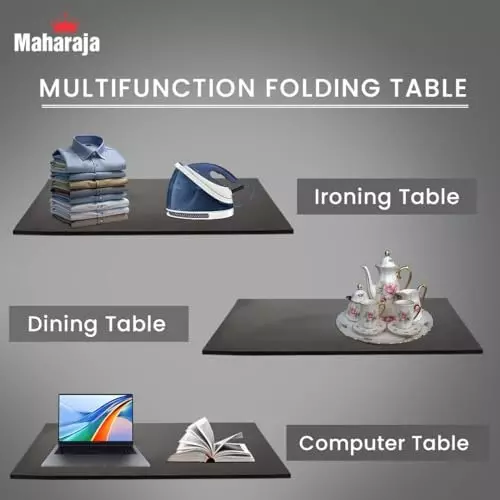 maharaja-premium-taxture-multifunction-folding-table-wooden-with-x-shaped-metal-legs-black