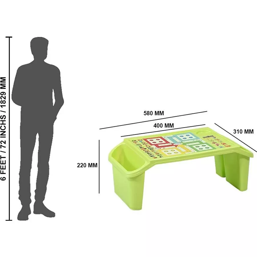 swagath-kids-activity-study-table-rectangle-shape-31x58x22-cm-plastic-green-for-home-school-use-playdesk-pack-of-2-pcs