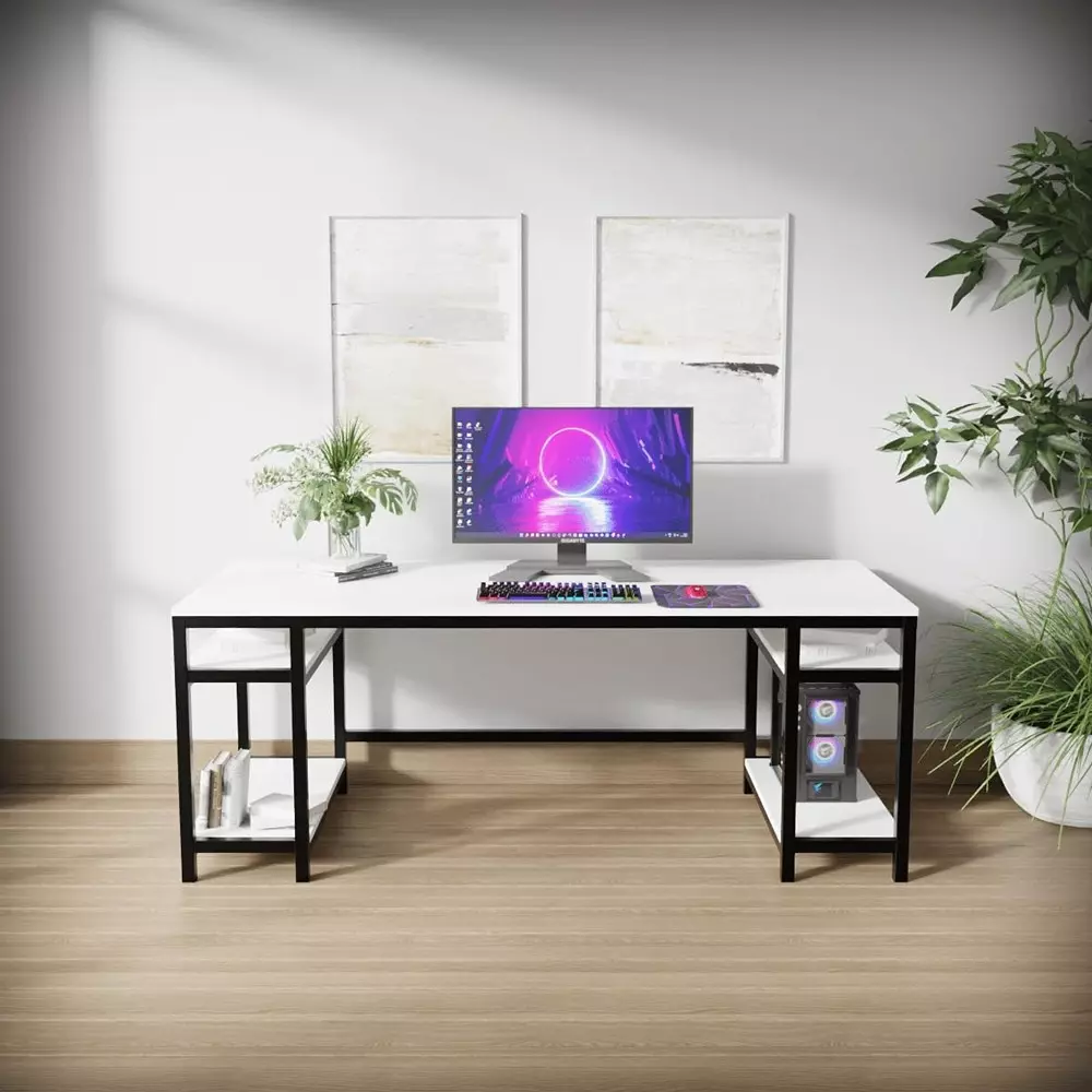 generic-edward-computer-table-with-storage-shelves-white-color-metal-frame-and-engineered-wood-top-for-home-office-rlst012lc