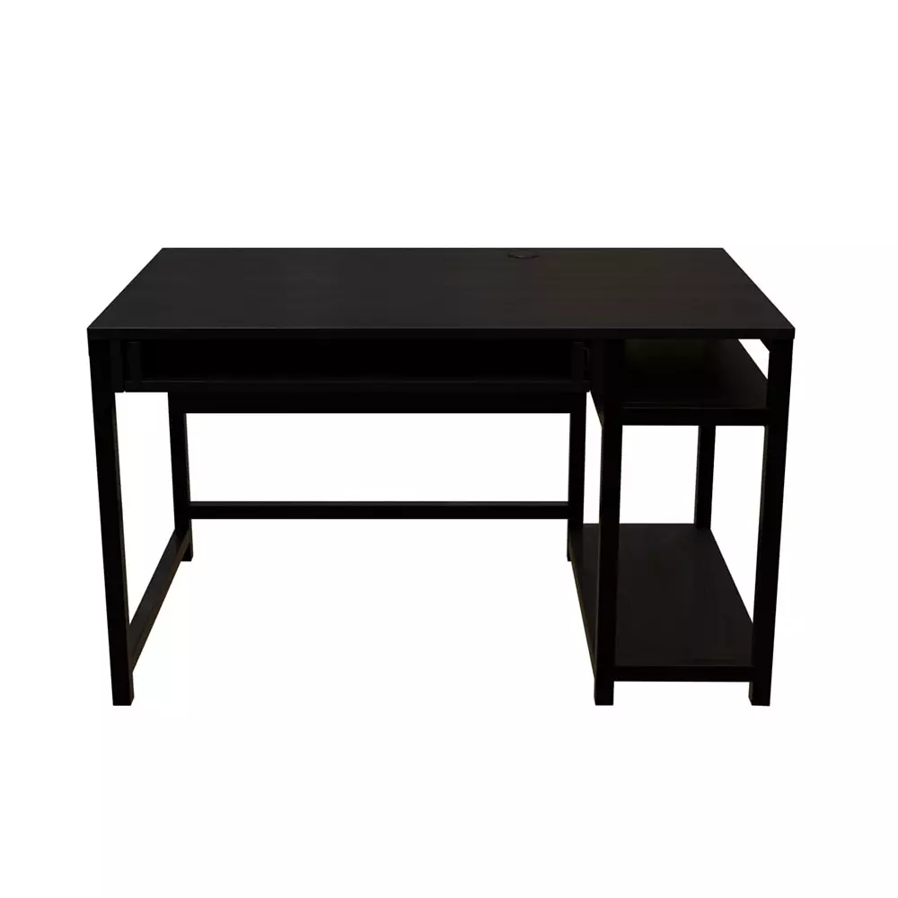 GENERIC Carter Computer Table with Keyboard Tray Brown Color Metal Frame and Engineered Wood Top for Home & Office, RLST014
