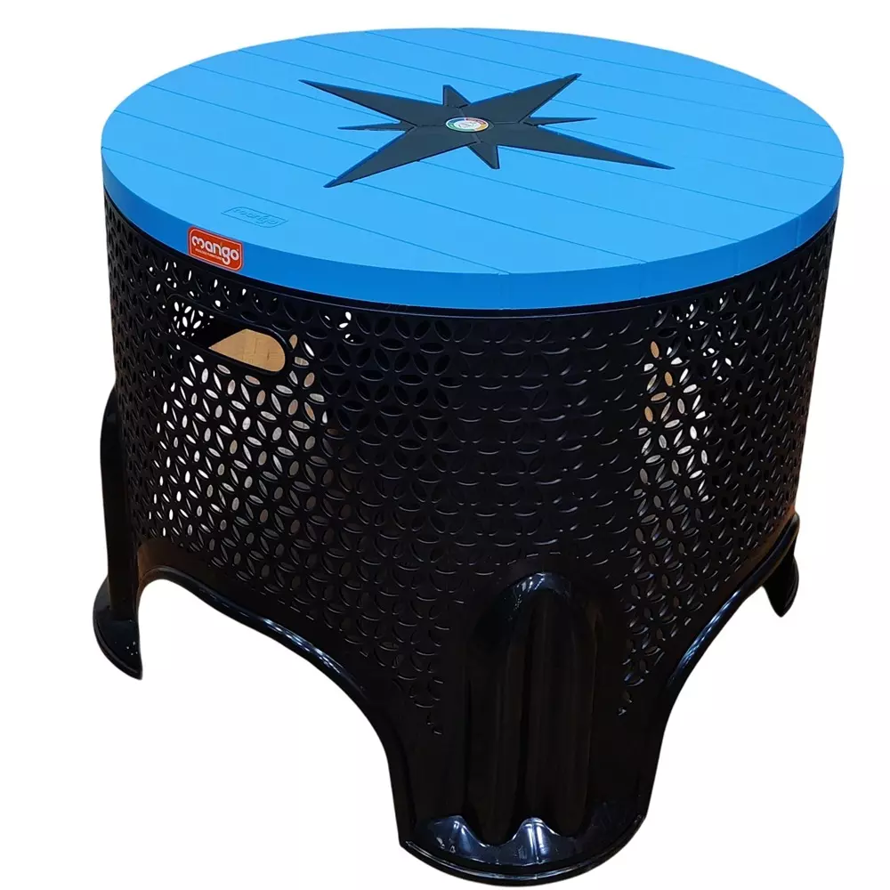 Mango TOKYO Centre Table Polypropylene Plastic 584.2x584.2x482.6 mm Blue