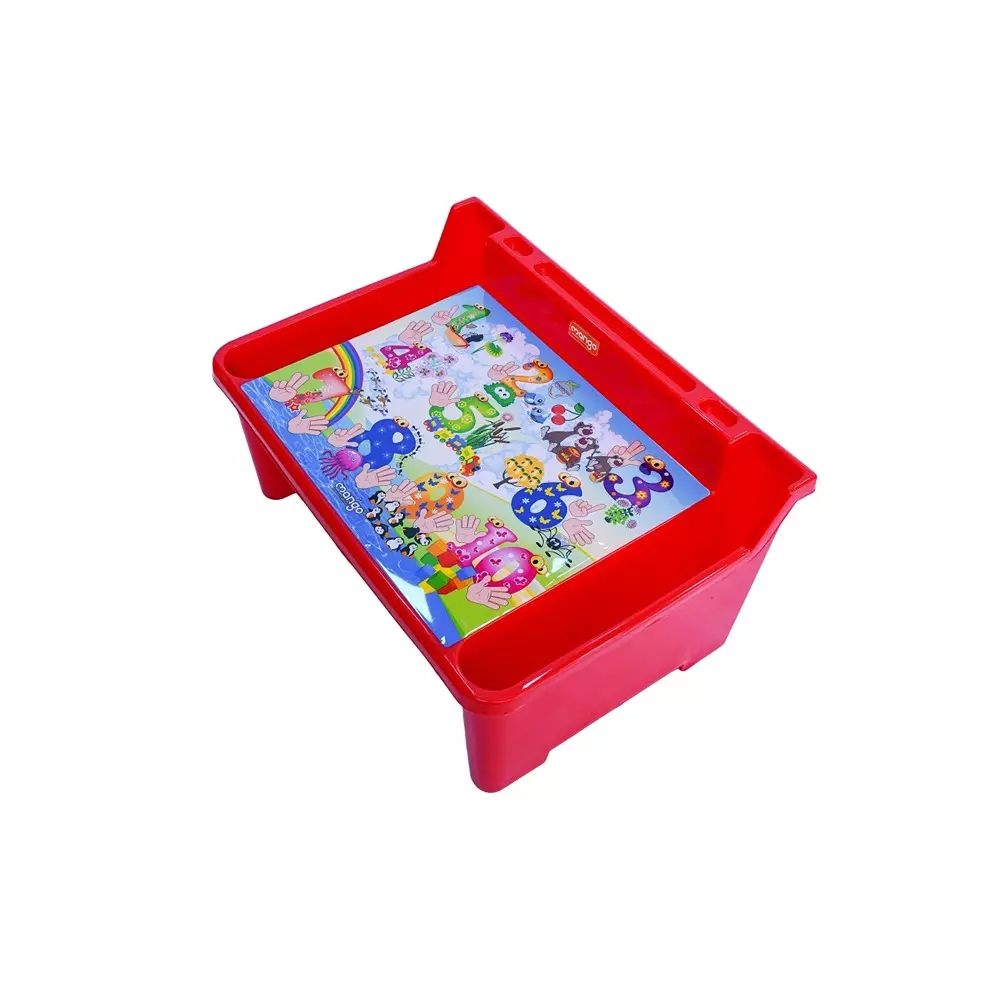 Mango KINDER Centre Table Polypropylene Plastic 967.74x1386.84x711.2 cm Mystic Red Numbers