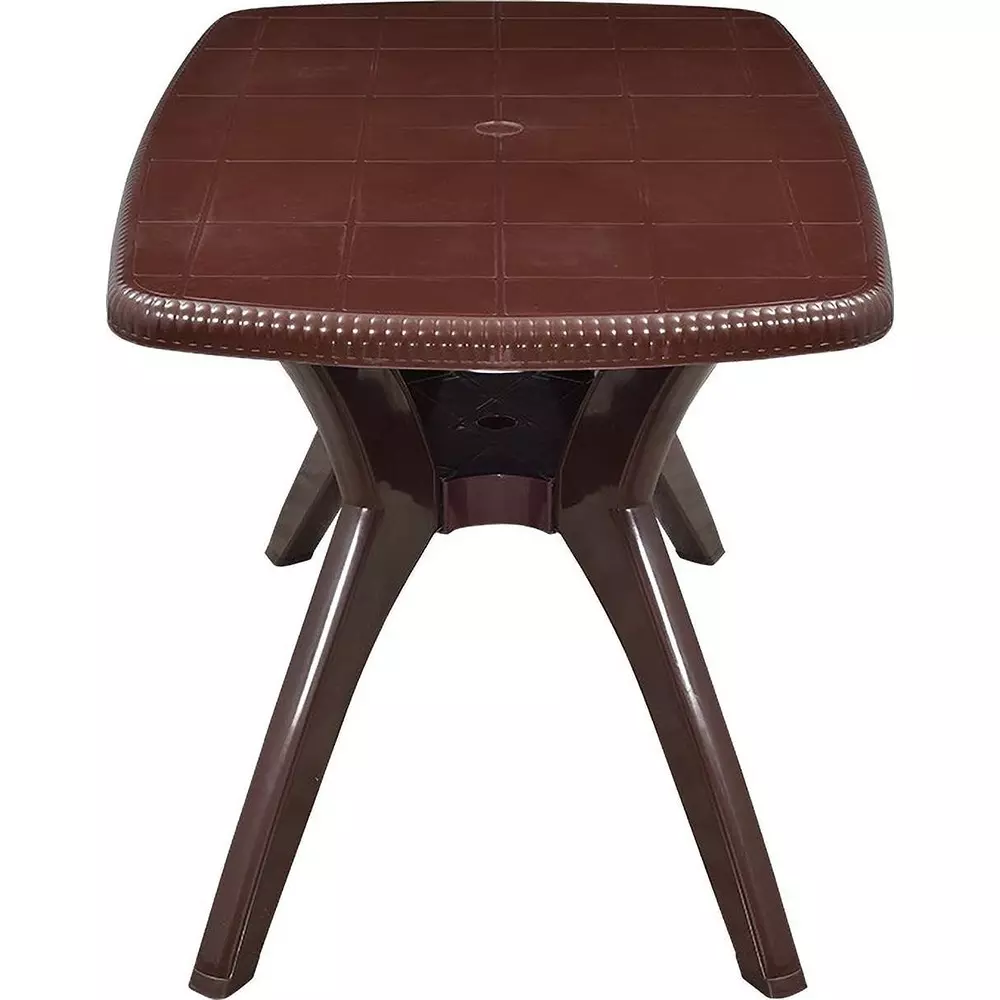 swagath-cross-leg-dining-table-square-shape-114x745x725-cm-saddle-brown-4-seater-for-home-garden-cafeteria-use-max