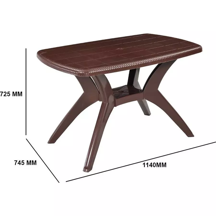 swagath-cross-leg-dining-table-square-shape-114x745x725-cm-saddle-brown-4-seater-for-home-garden-cafeteria-use-max