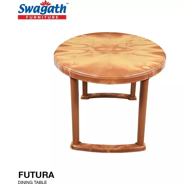 swagath-6-seater-plastic-dining-table-sandal-wood-color-for-cafe-home-and-dining-area-use-futura