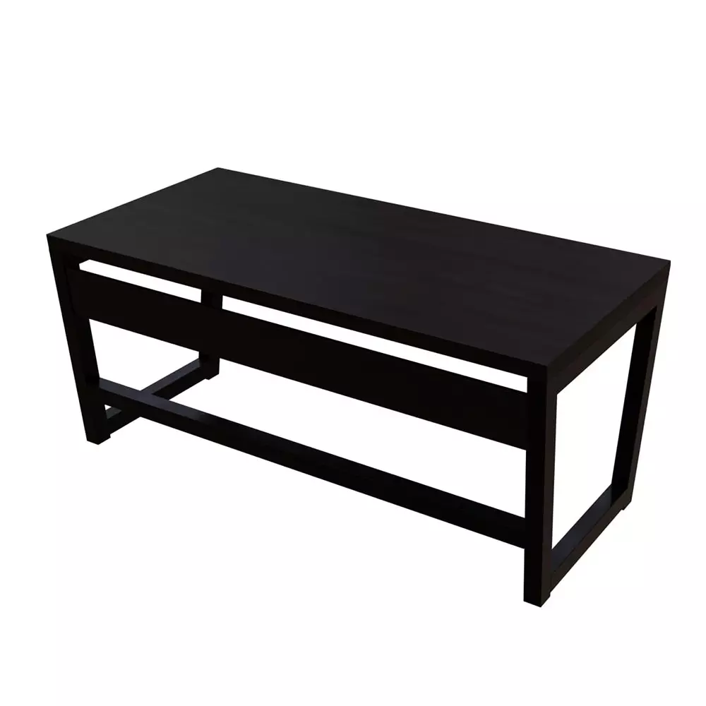 GENERIC Quantum Computer Table Brown Color Metal Frame and Engineered Wood Top for Home & Office, RLST011SB
