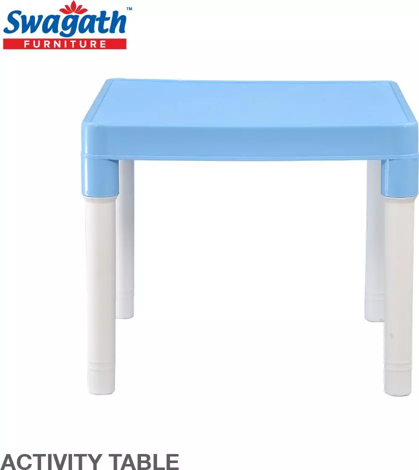 swagath-kids-study-activity-table-square-plastic-glossy-finish-blue-for-home-school-use-activity