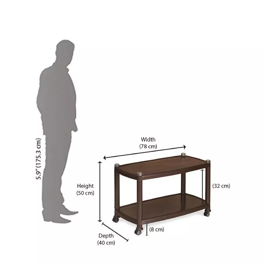 nilkamal-centro-table-05-with-4-gliding-wheels-weather-brown-color
